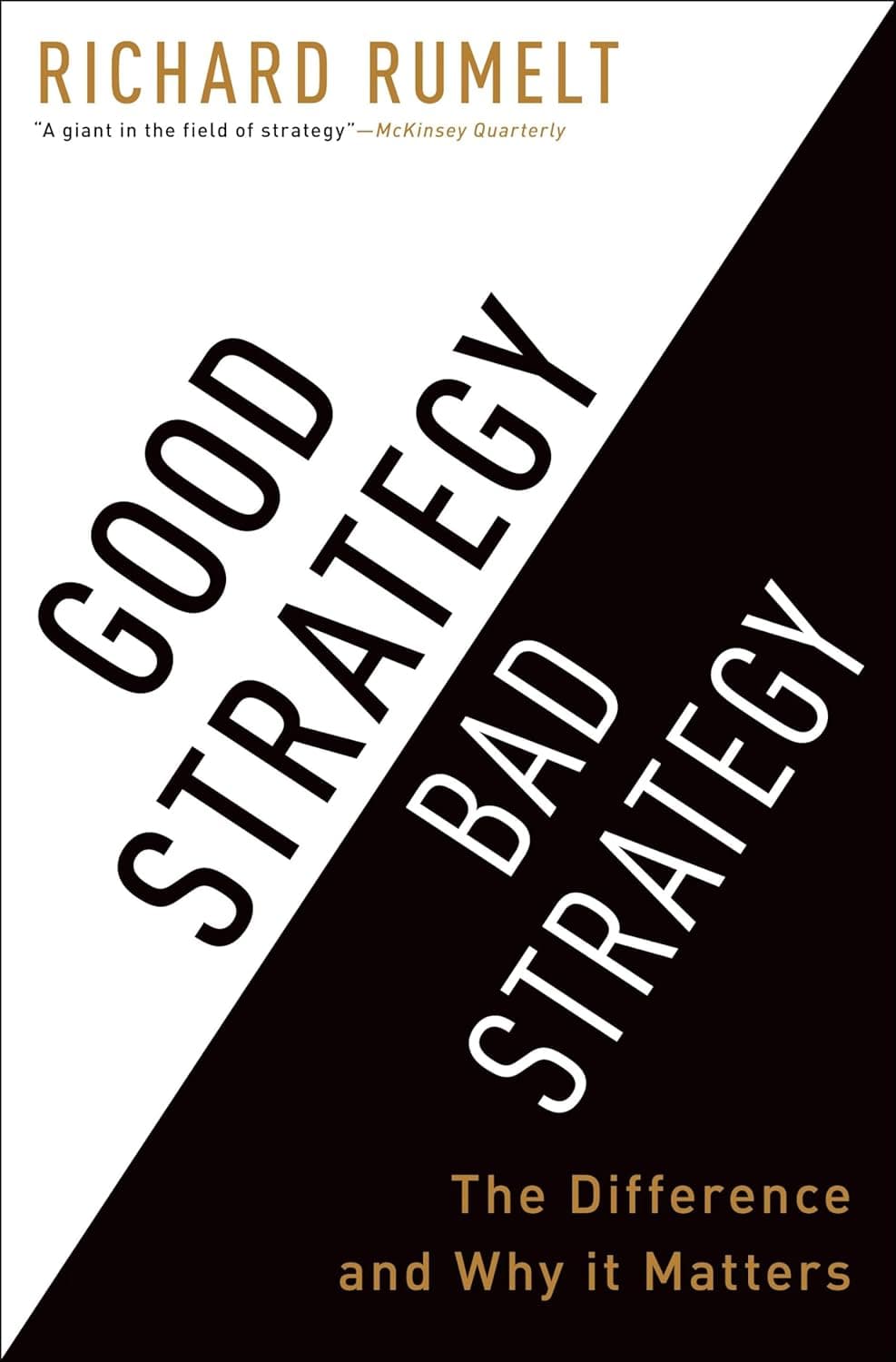 Cover of Good Strategy Bad Strategy by Richard Rumelt - venture capital book