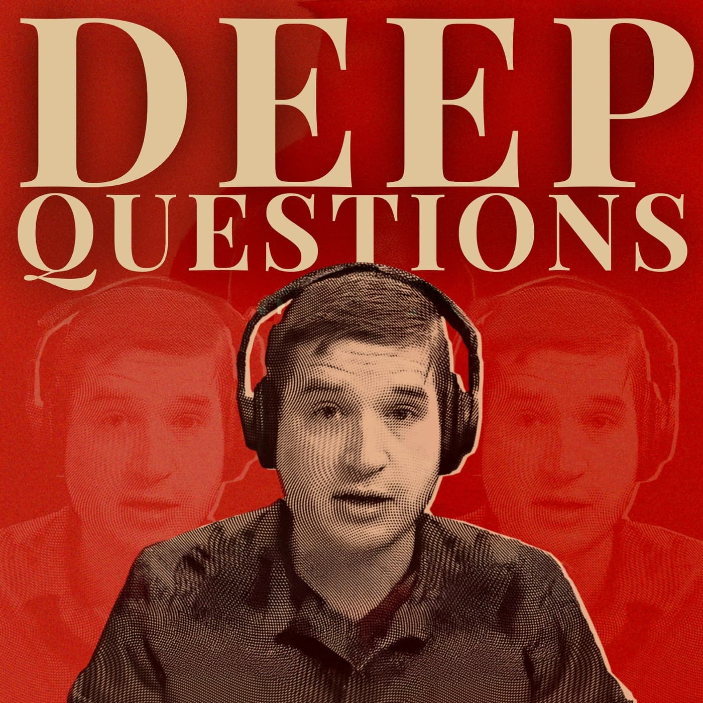 Deep Questions with Cal Newport podcast cover - hosted by Cal Newport