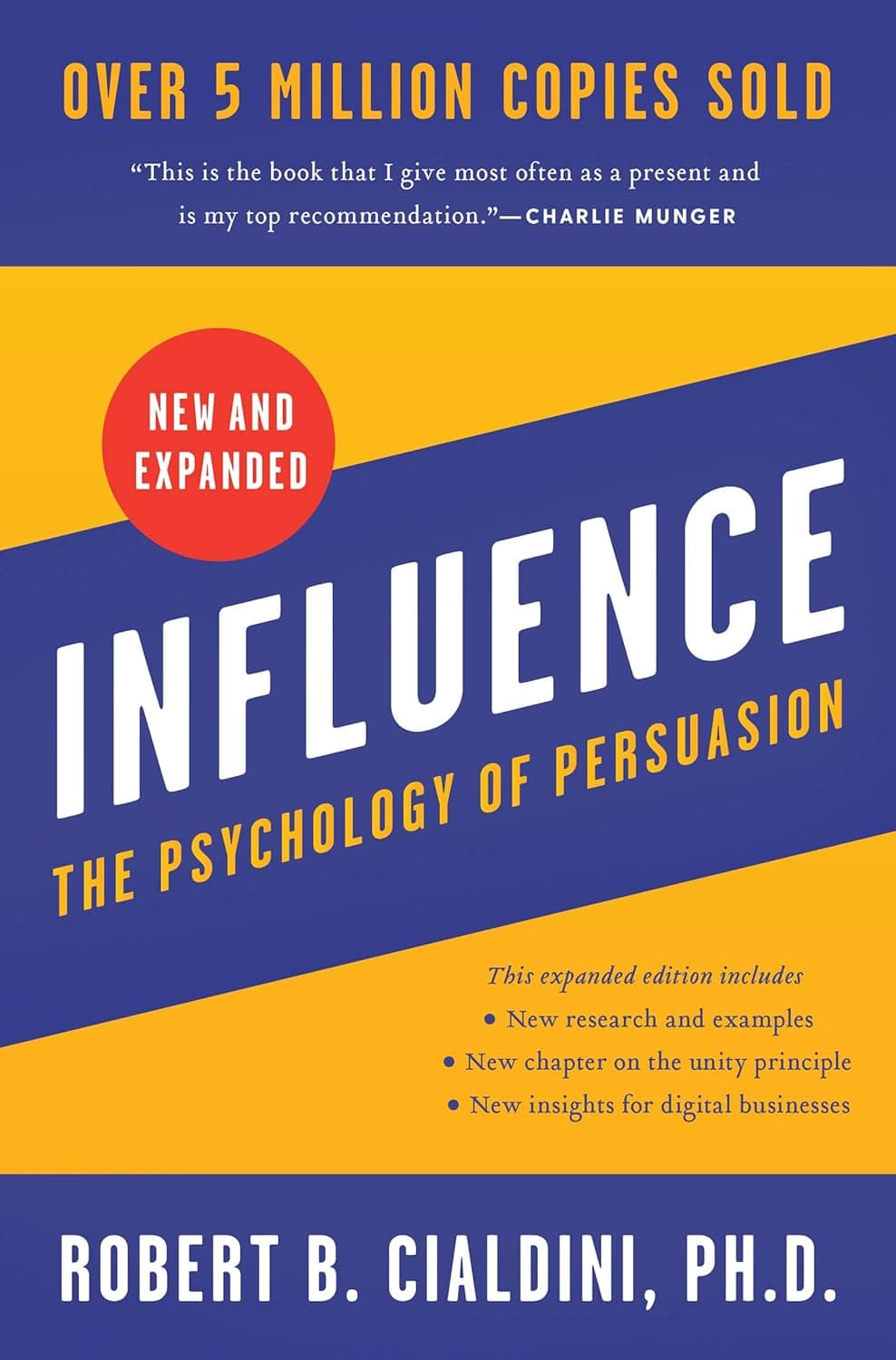 Cover of Influence, New and Expanded by Robert B Cialdini - venture capital book